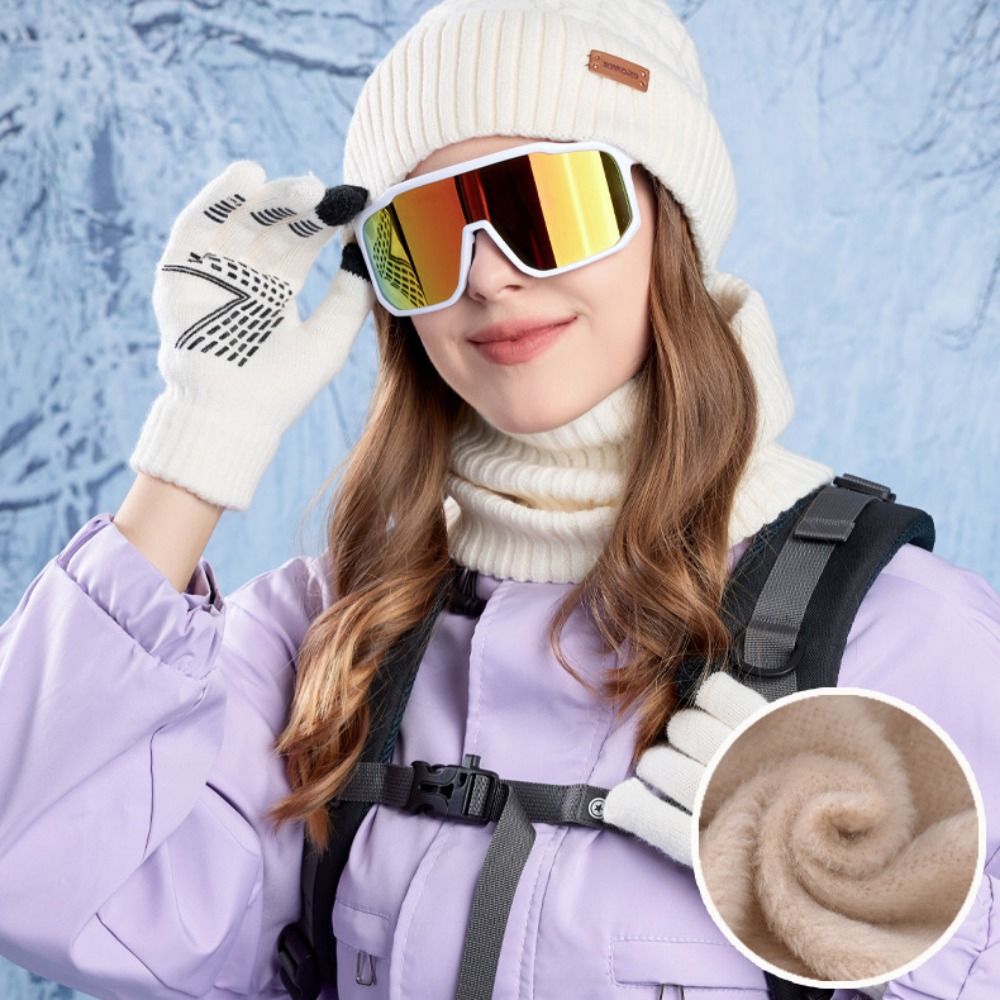 Wool Glove Lined - 3 pezzi da escursionismo cappello tinta