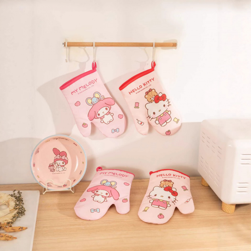 Heat Resistant Glove - Guanti in silicone Hello Kitty Kuromi,