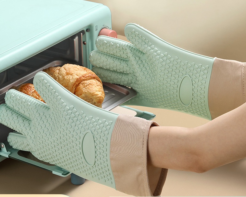 Oven Mitt Silicone - Guanti da Forno in Silicone Antiscivolo