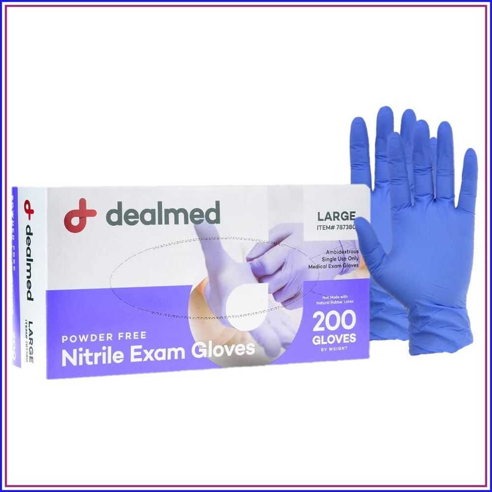 Exam Glove Nitrile - 200 Guanti in Nitrile per Esami,