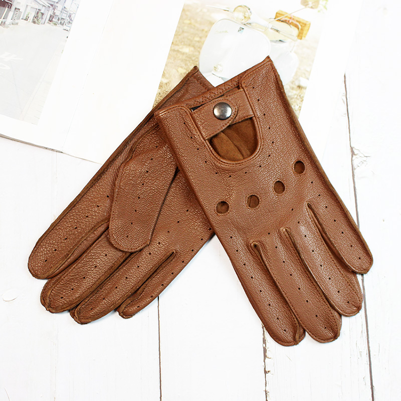 Leather Driving Glove - Guanti da guida estivi in pelle