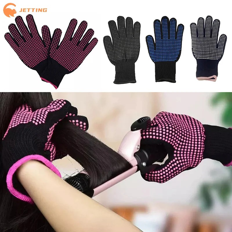 Heat Resistant Glove - Guanto da Parrucchiere Bifacciale per Styling,