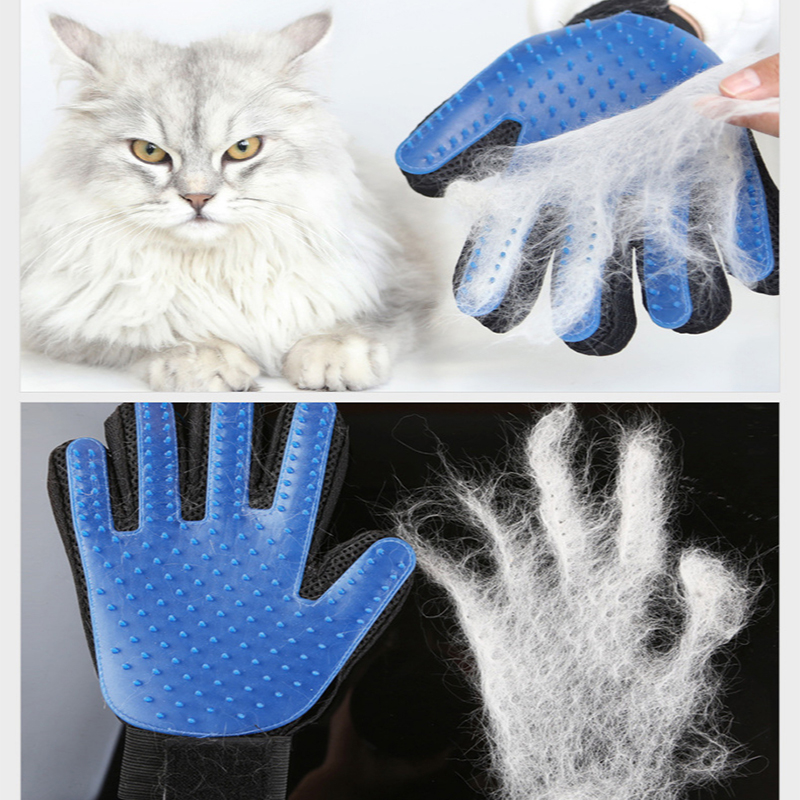 Rubber Glove Cleaning - Guanti per toelettatura animali domestici Spazzola