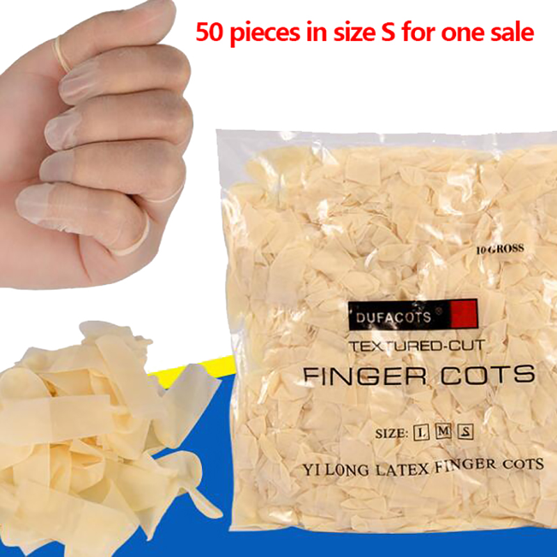 Latex Disposable Glove - 50 Pezzi/Confezione Copridita Monouso in Lattice,