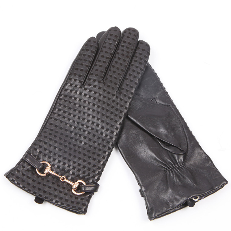 Wool Glove Lined - Guanti in vera pelle femminile termico