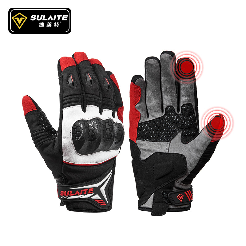 Motorcycle Glove Knuckle - Guanti da Moto SULAITE per Uomo