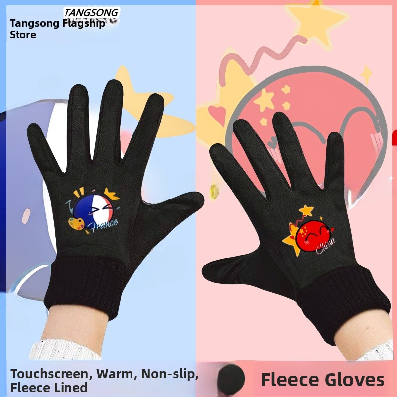 Cycling Glove Padded - Guanti da ciclismo invernali touchscreen, guanti