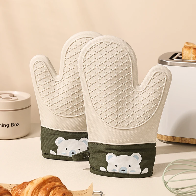 Oven Mitt Silicone - Guanti in Silicone Isolanti dal Calore,