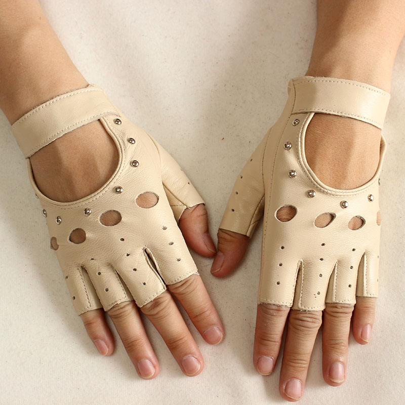 Leather Driving Glove - Guanti da donna in pelle a