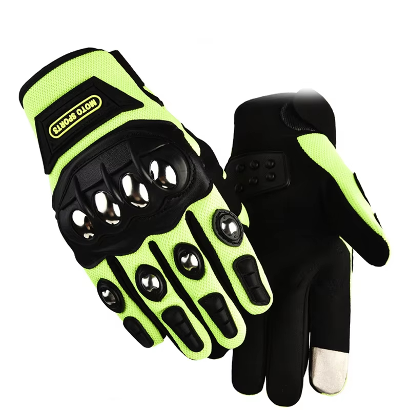 Motorcycle Glove Knuckle - Guanti Tattici in Acciaio per Sicurezza,