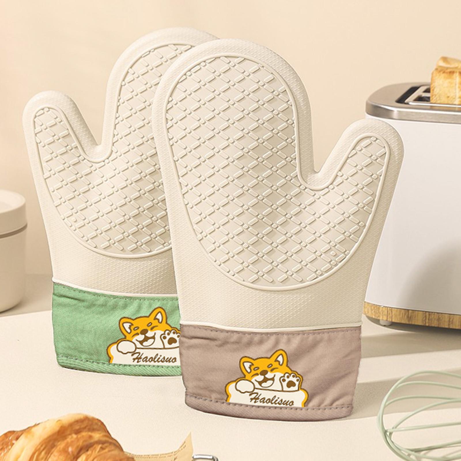 Oven Mitt Silicone - Guanti in Silicone Isolanti dal Calore,