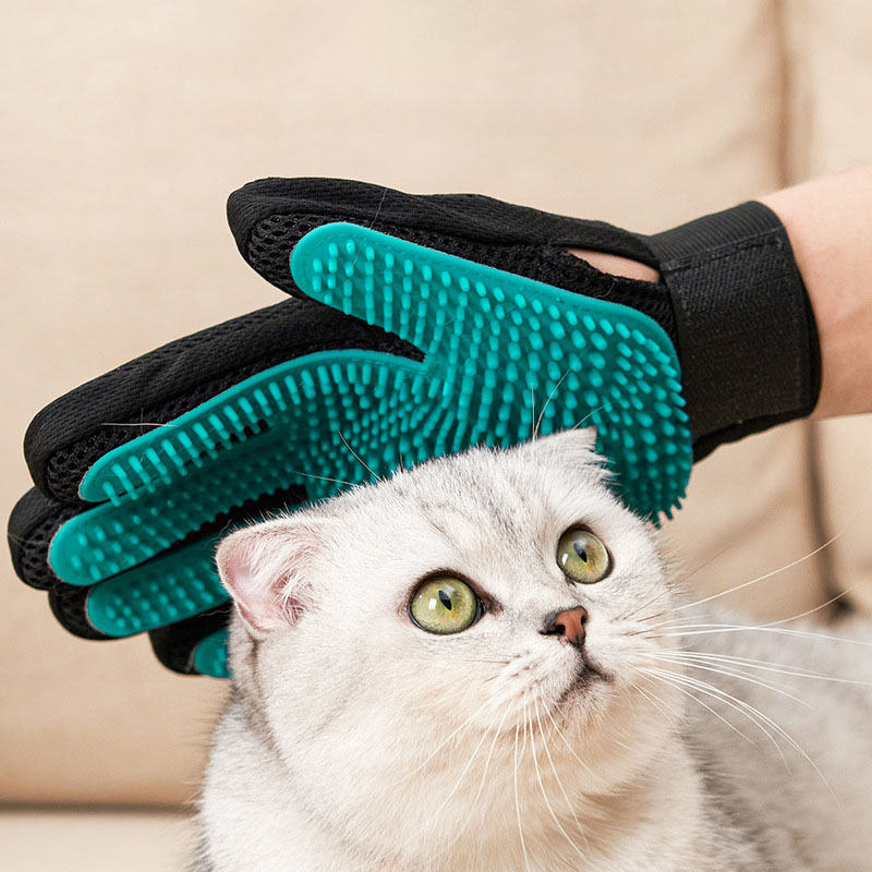 Rubber Glove Cleaning - Guanto per Toelettatura Animali, Guanto Delicato