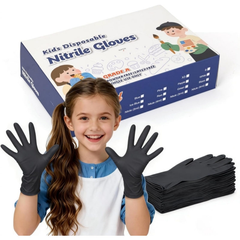 Nitrile Mechanic Glove - Guanti Monouso in Nitrile Nero per