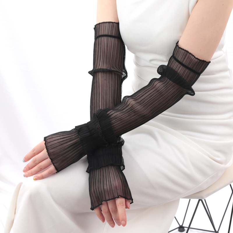 Fingerless Glove Knit - 1 paio di maniche lunghe in
