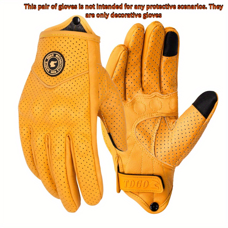 Gardening Glove Waterproof - Guanti da Moto in Pelle Impermeabili
