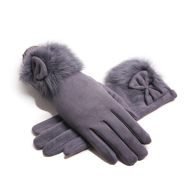 Leather Driving Glove - Guanti da polso invernali in pelle