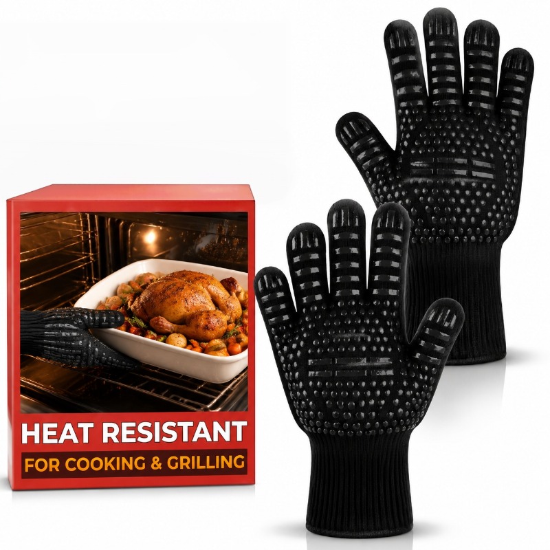 Oven Mitt Silicone - 1 pezzo/1 paio di guanti da