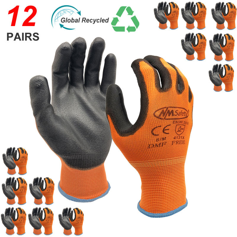 Nitrile Mechanic Glove - NMSafety 12 paia di guanti da