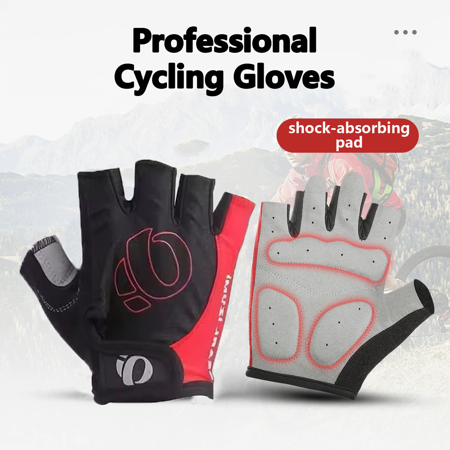 Cycling Glove Padded - Guanti da Ciclismo Outdoor Mezze Dita