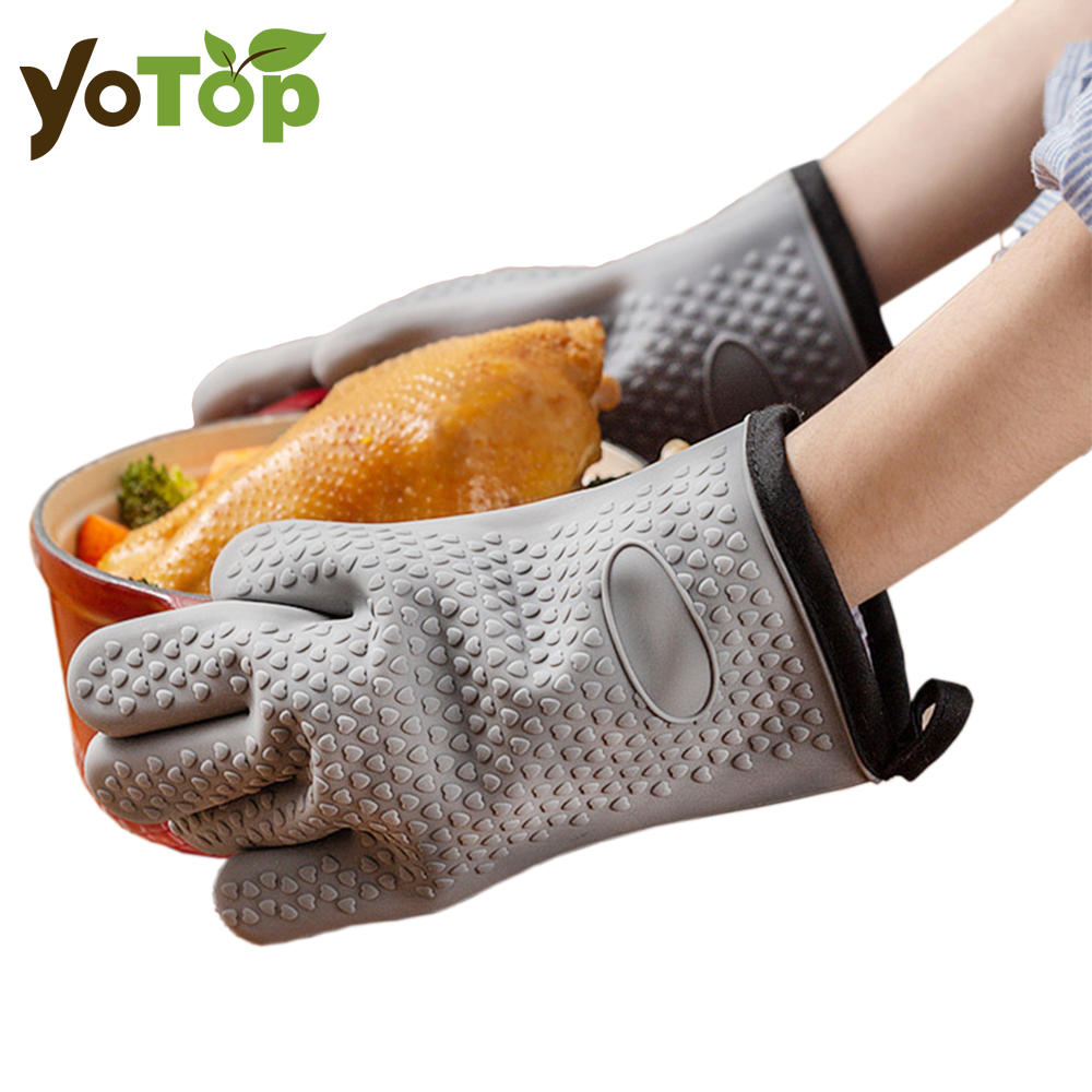 Oven Mitt Silicone - Guanti in silicone resistenti al calore