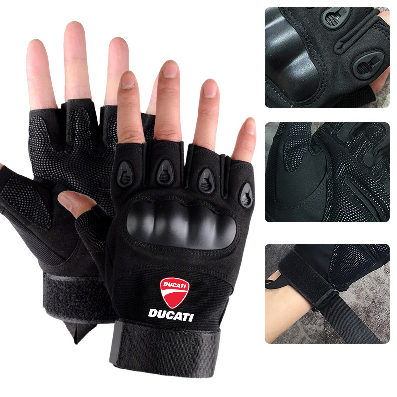 Motorcycle Glove Knuckle - Guanti tattici a mezze dita con