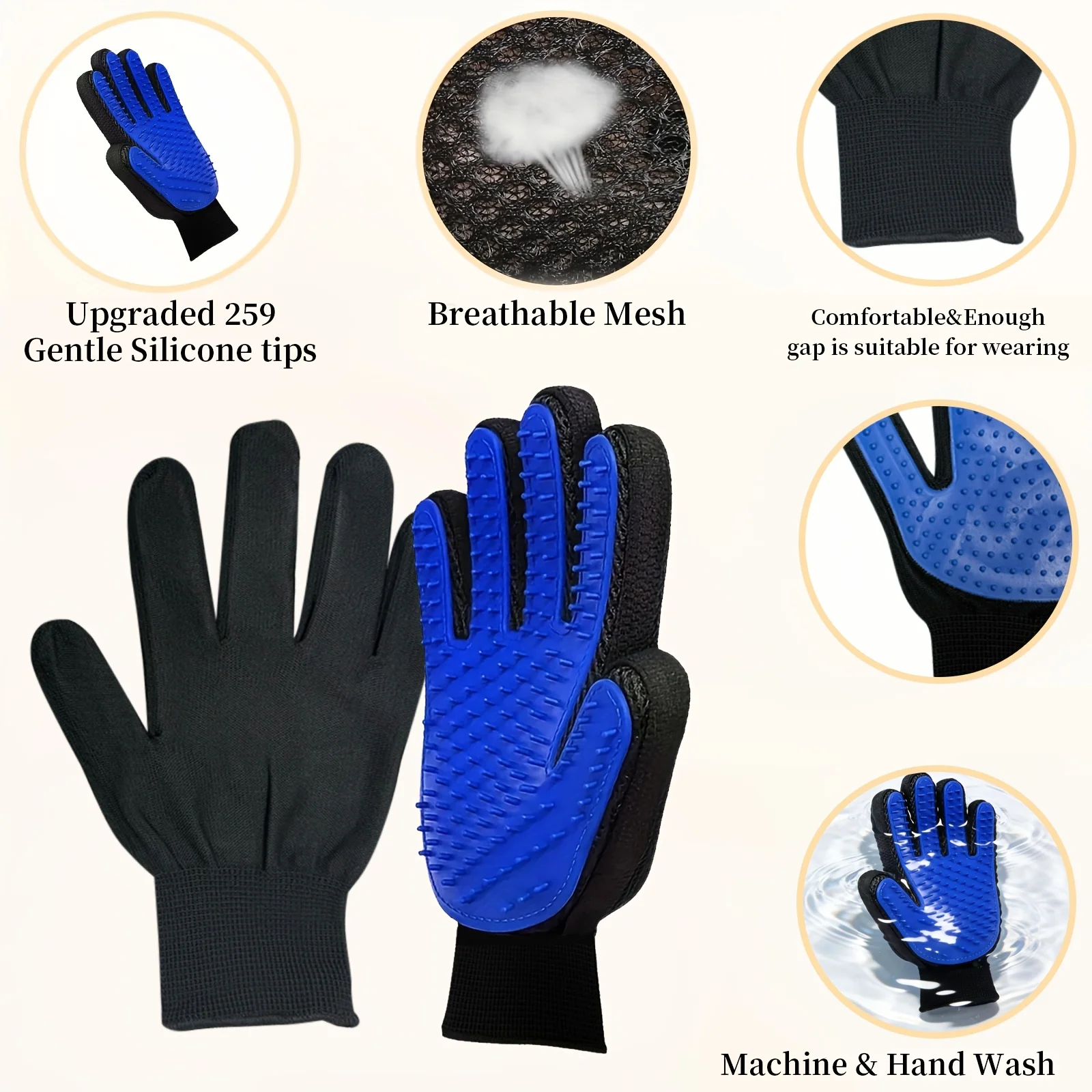 Guanti per toelettatura gatti, - Rubber Glove Cleaning recensione e prezzo