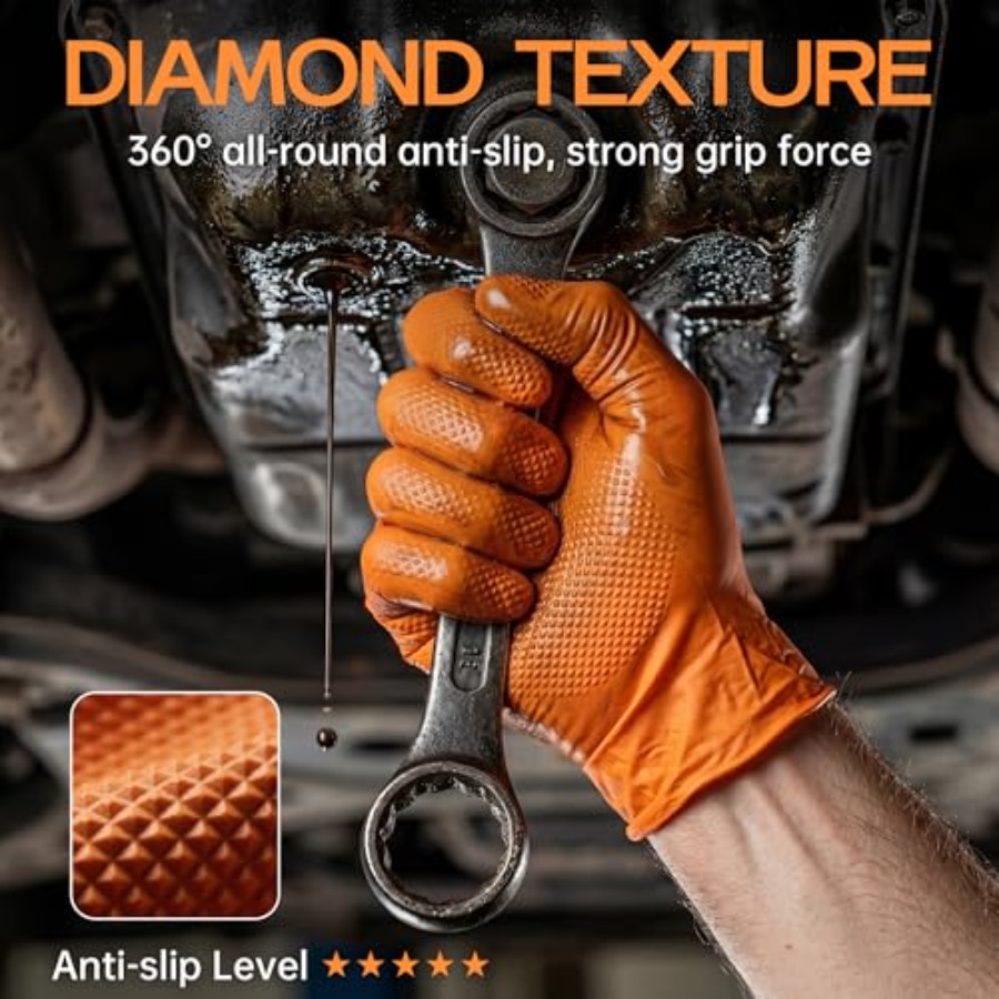 Guanti in Nitrile Arancioni Re - Nitrile Mechanic Glove recensione e prezzo