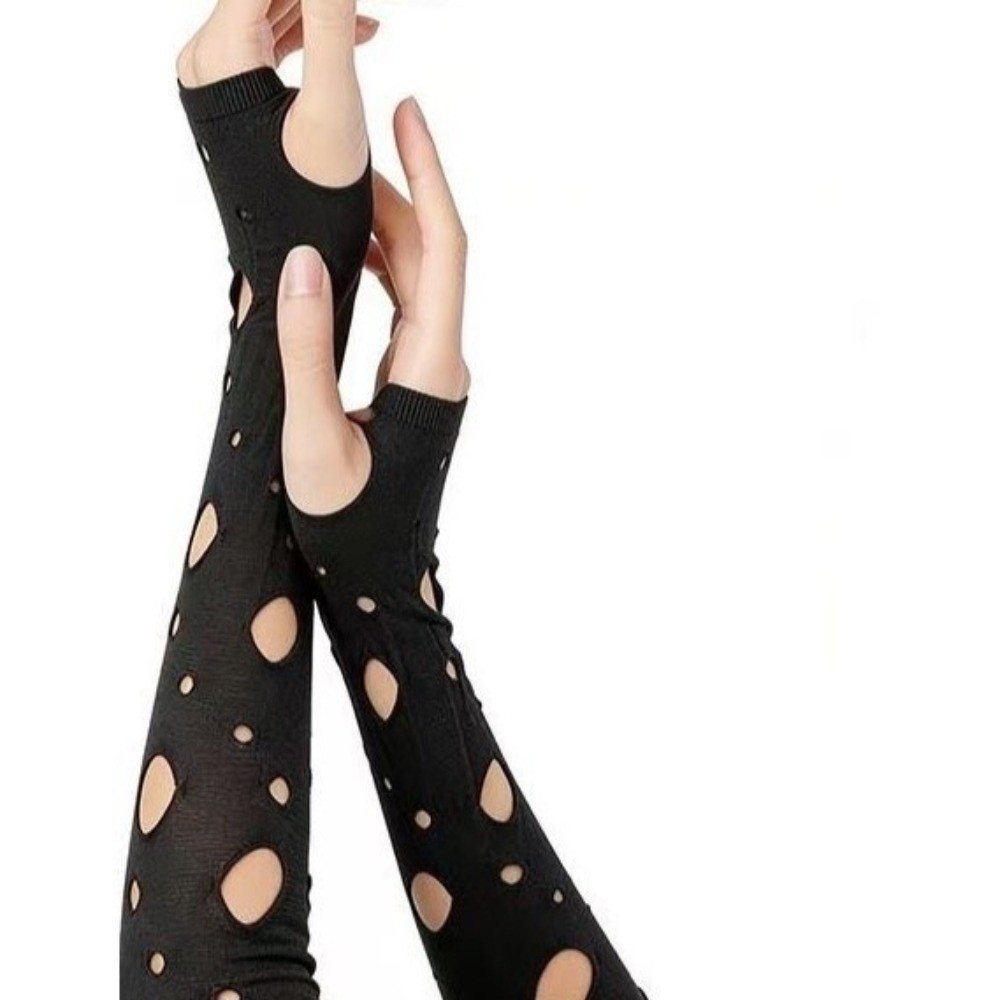 Guanti Senza Dita Neri con Man - Fingerless Glove Knit recensione e prezzo