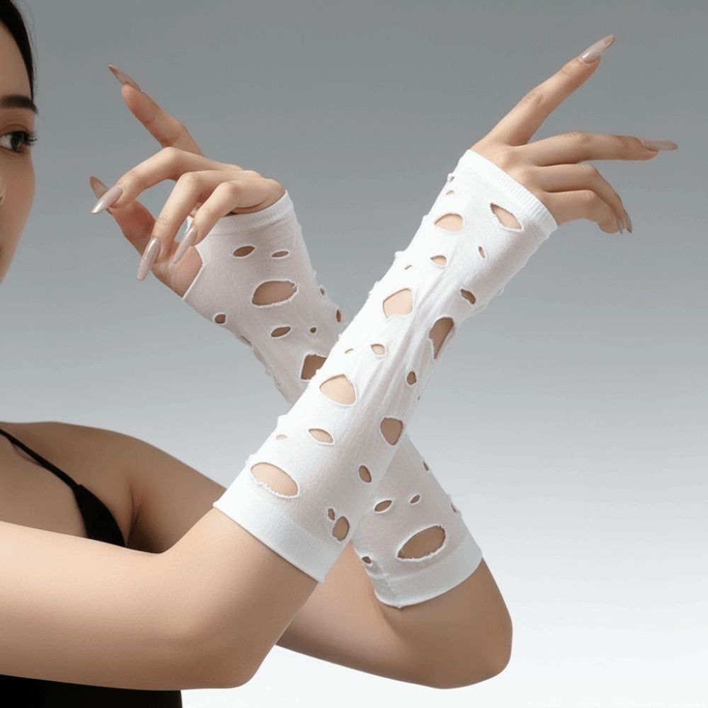 Guanti Senza Dita Neri con Man - Fingerless Glove Knit recensione e prezzo