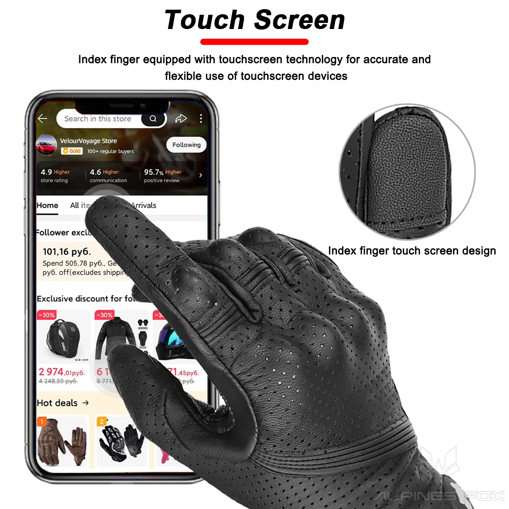 Guanti da moto unisex in pelle - Motorcycle Glove Knuckle recensione e prezzo
