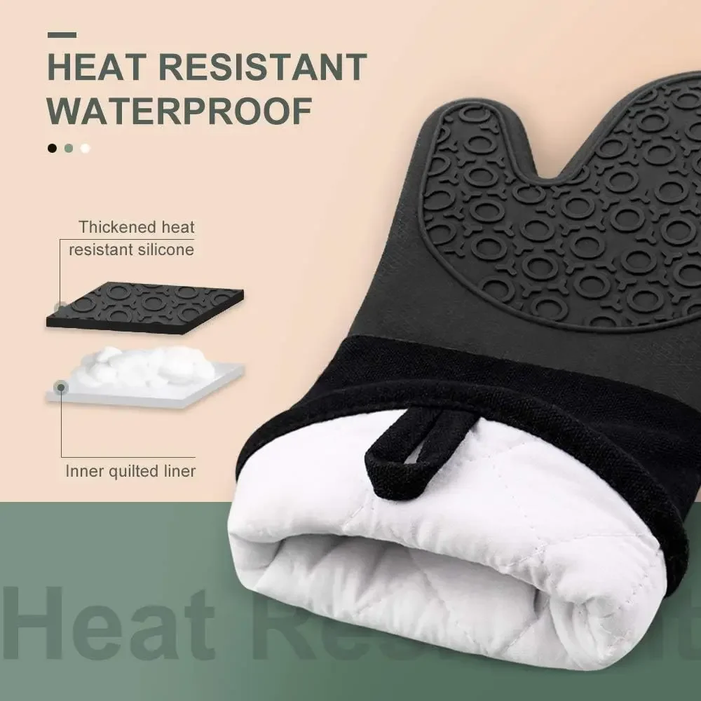 Guanti da forno extra lunghi i - Oven Mitt Silicone recensione e prezzo