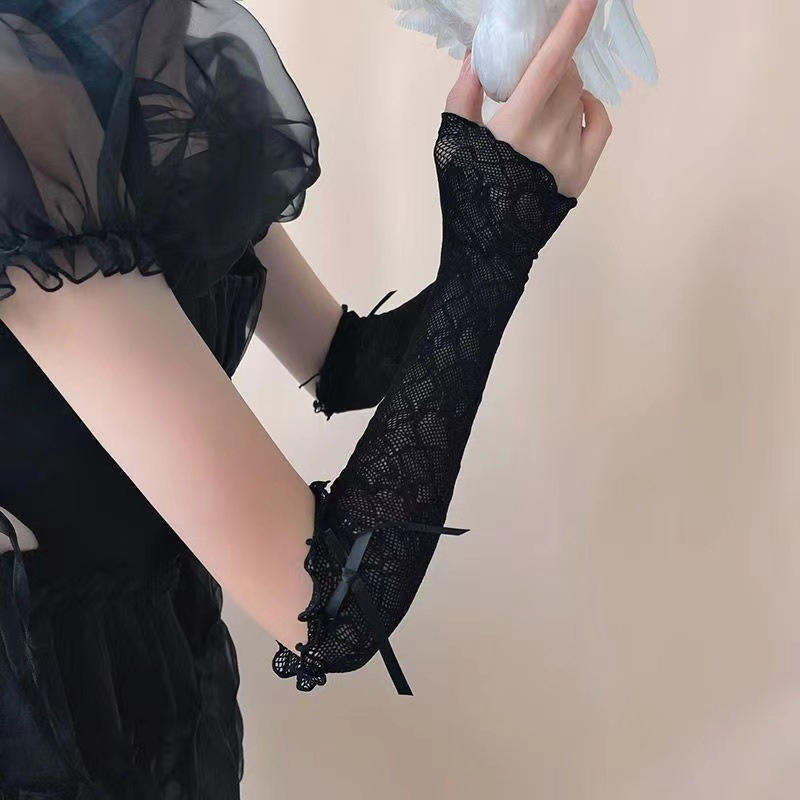 Guanti Estivi Lunghi in Pizzo  - Fingerless Glove Knit recensione e prezzo