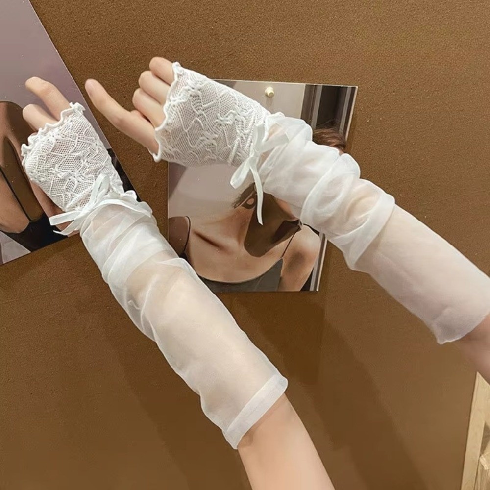 Guanti in pizzo Y2K con volant - Fingerless Glove Knit recensione e prezzo