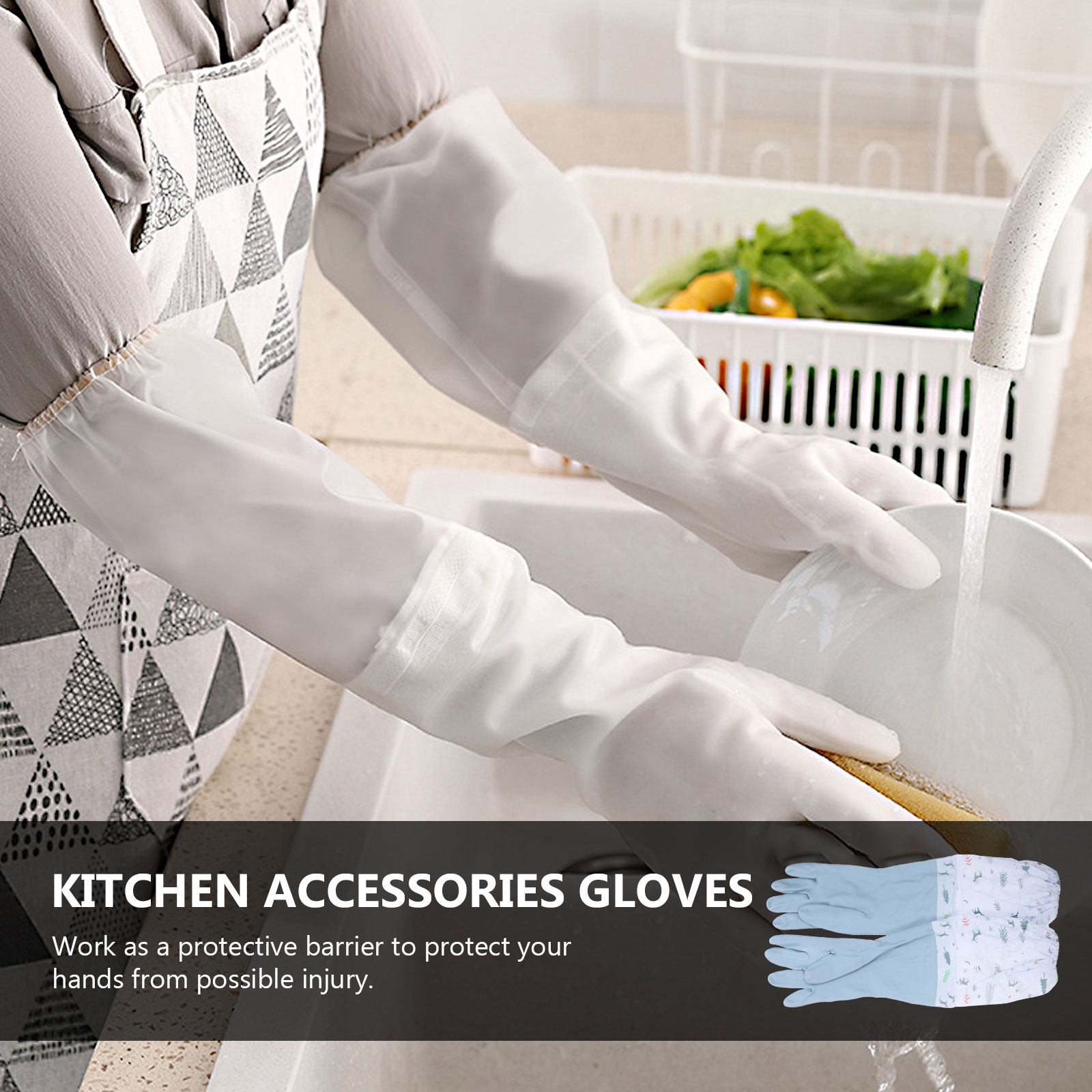 2 paia di guanti per la pulizi - Dish Glove Rubber recensione e prezzo