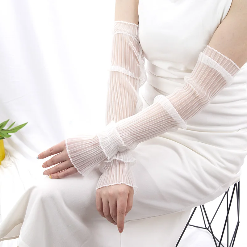 Guanti lunghi estivi senza dit - Fingerless Glove Knit recensione e prezzo