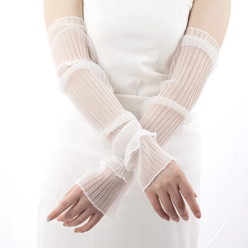 Guanti lunghi estivi senza dit - Fingerless Glove Knit recensione e prezzo